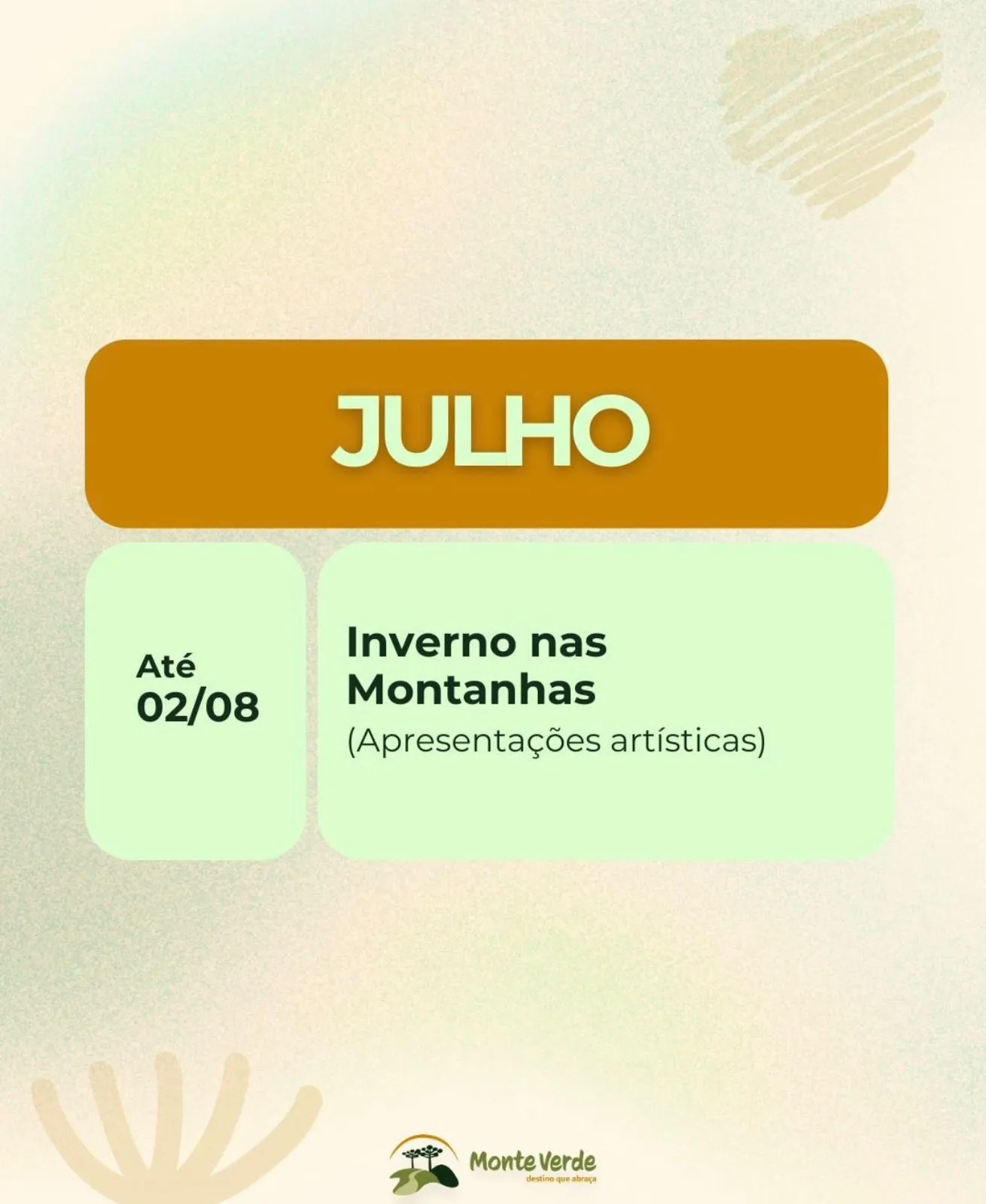 Programação Julho